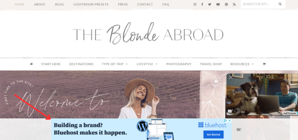 blonde abroad ad