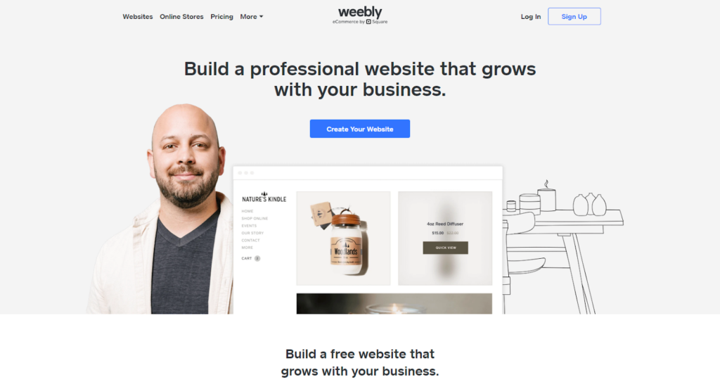 weebly homepage