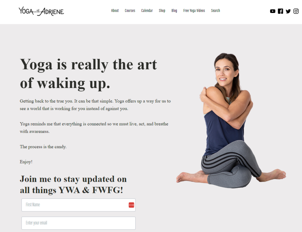 yoga with adrienne blog