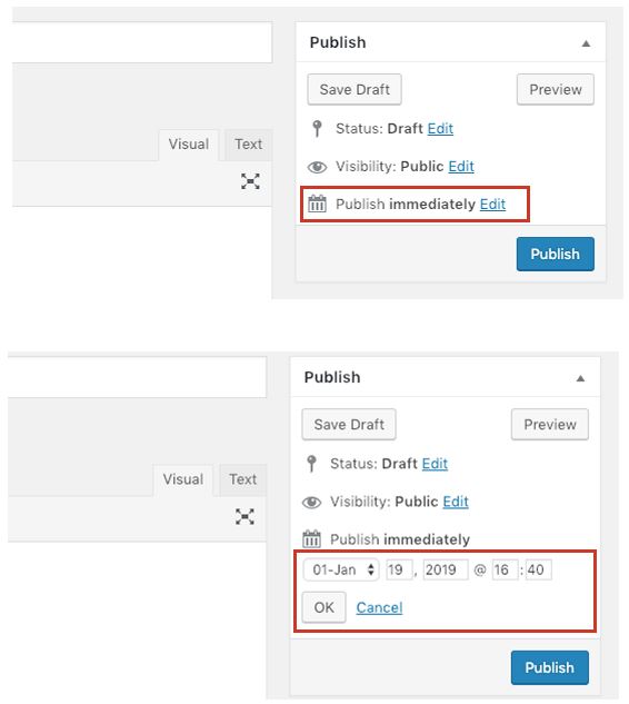 bulk schedule content