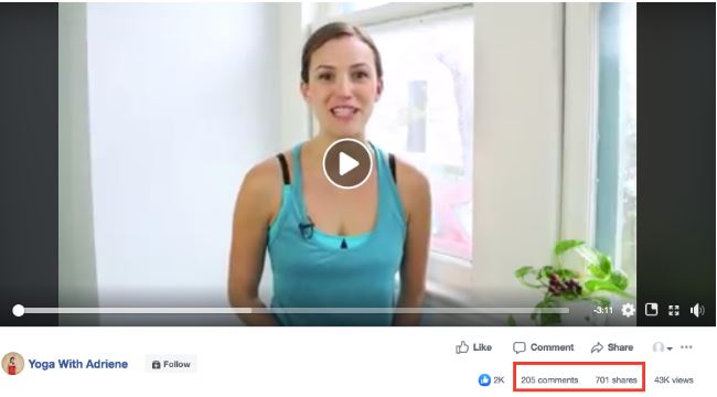 Yoga With Adriene live video example