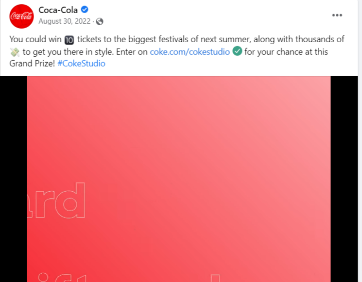 Coca cola contest