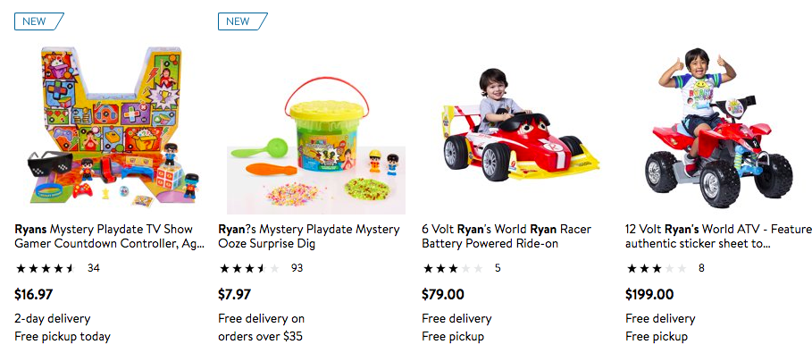 Ryan's World Toys