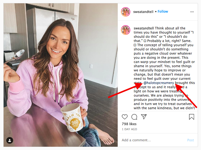 influencer marketing sponsored post