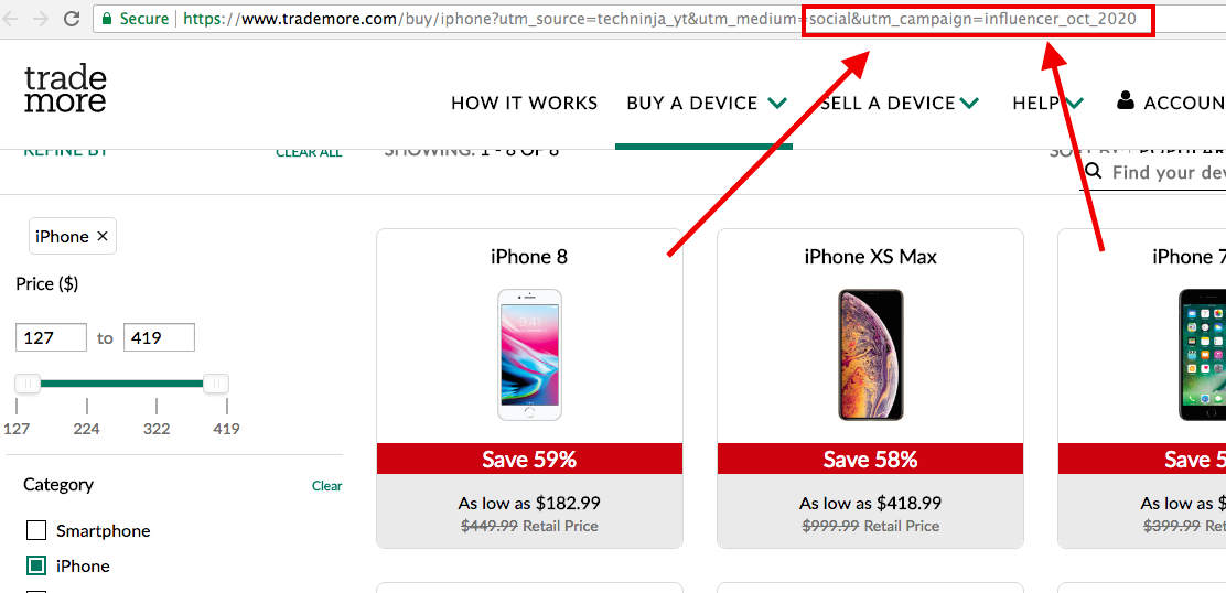 unique affiliate link example