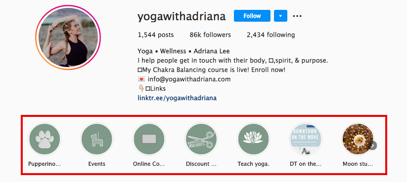 yoga with adriana story highlights