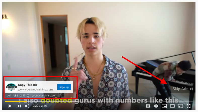 Youtube Video ads