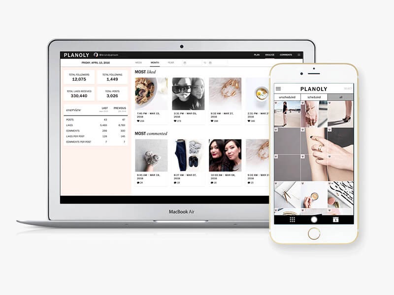 planoly instagram planner