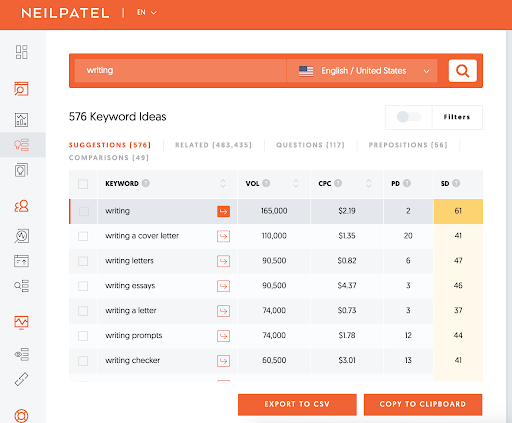 use keyword research tool