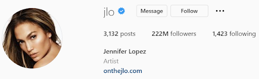 jlo instagram bio