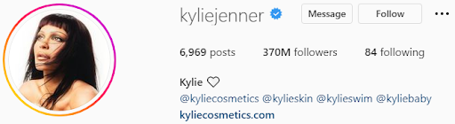 kylie jenner instagram bio