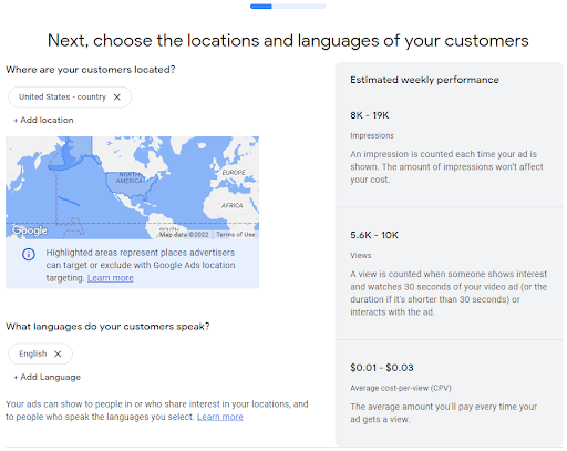 Define your campaign parameters