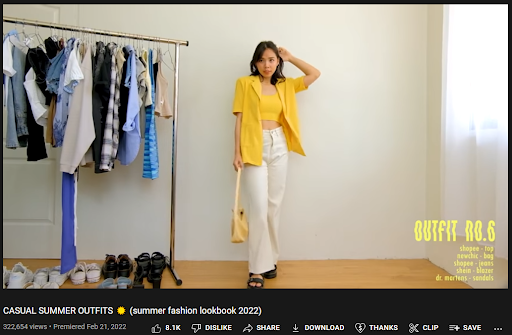 lookbook fashion youtube video