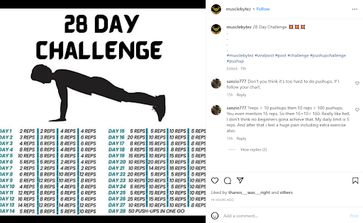 instagram challenge