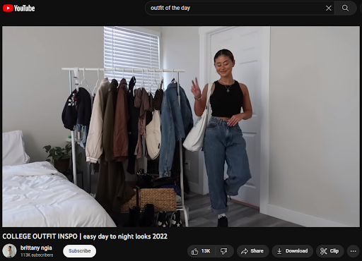 OOTD Youtube video