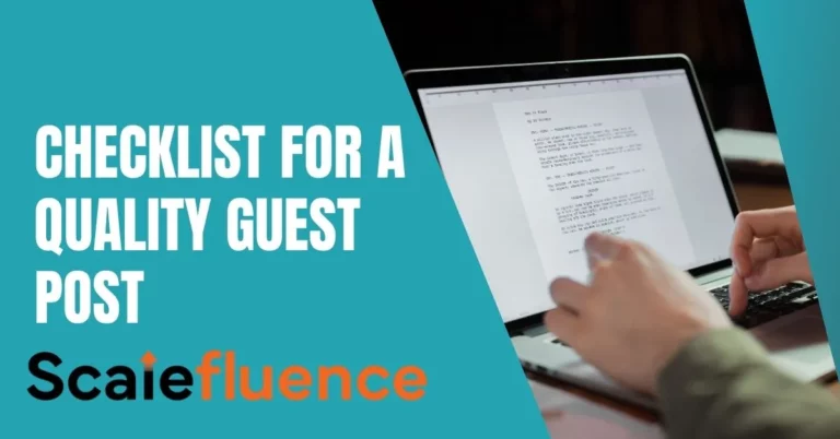 25 Point Checklist for a Quality Guest Post Service