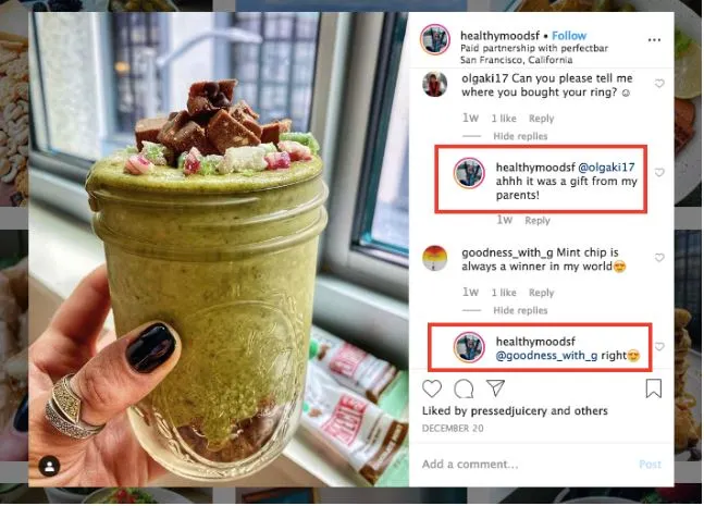 healthymoodsf insta comment example