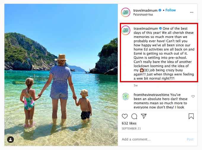 travelmadmum instagram caption
